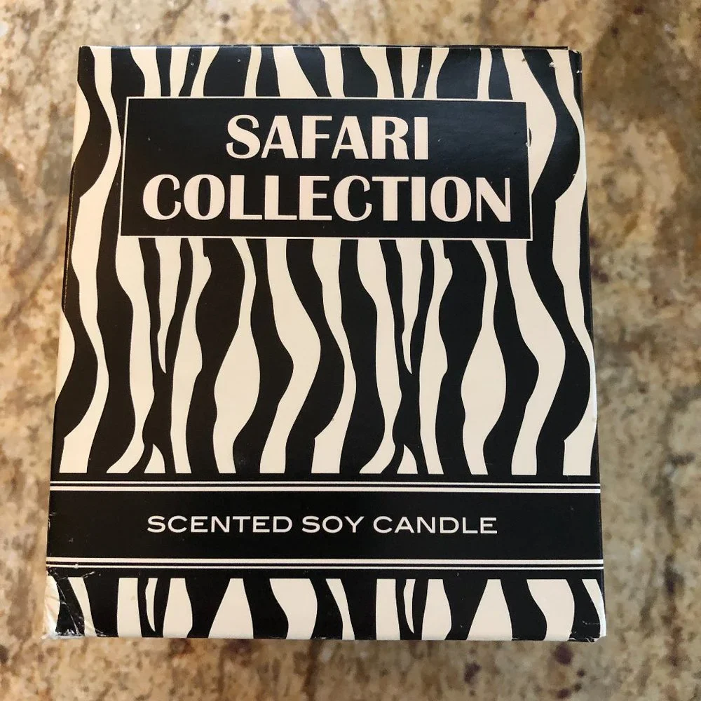 Safari Collection Linen Scented Natural Soy Candle 13 oz 65-Hour Burn Gift Boxed
